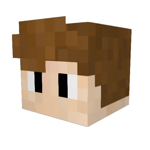 SwagWold Minecraft avatar head, 3D render