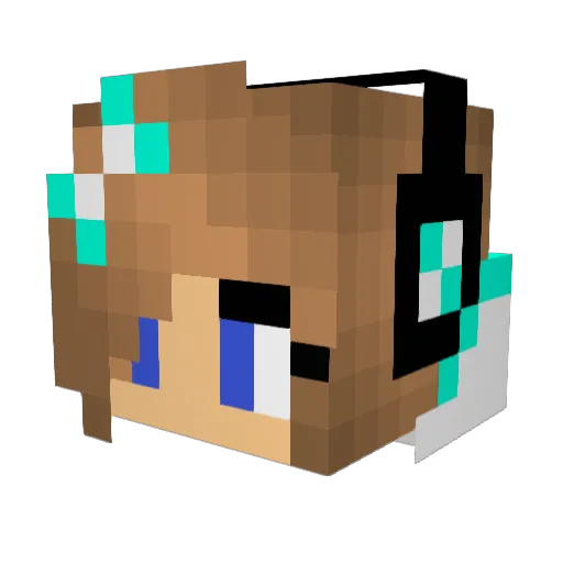 SwagYolo Minecraft avatar head, 3D render