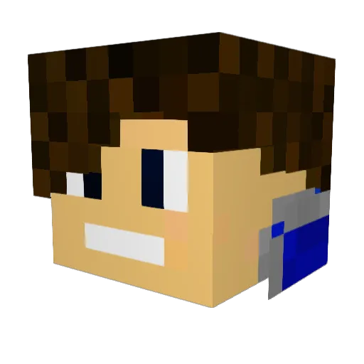 Swagenzi Minecraft avatar head, 3D render