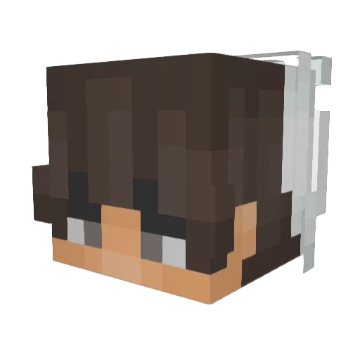 Swageroni28 Minecraft avatar head, 3D render