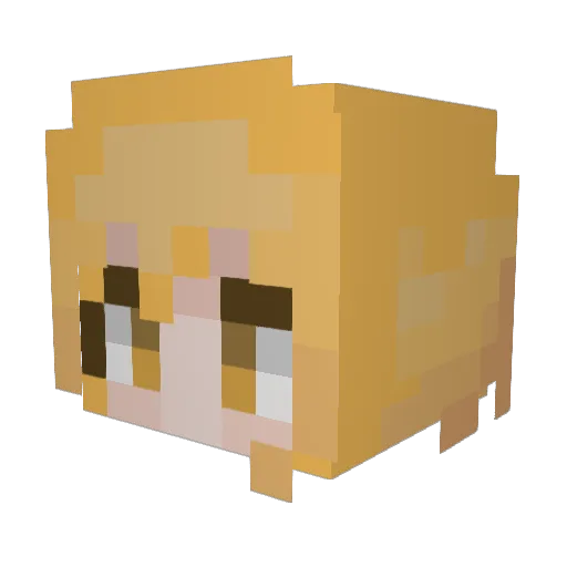 SwaggerMid Minecraft avatar head, 3D render