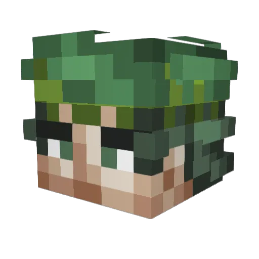 SwaggerSherlock Minecraft avatar head, 3D render