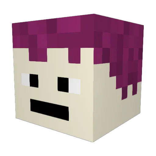 SwaggerX1 Minecraft avatar head, 3D render