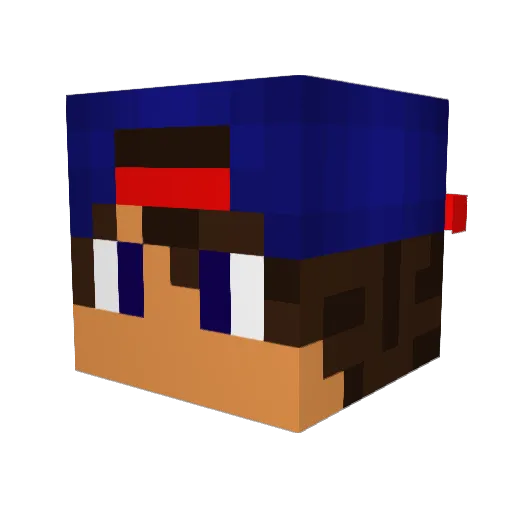 Swagger_NL Minecraft avatar head, 3D render