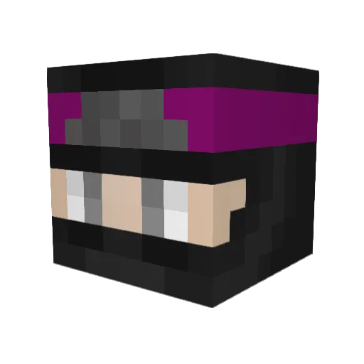 Swaggers6 Minecraft avatar head, 3D render