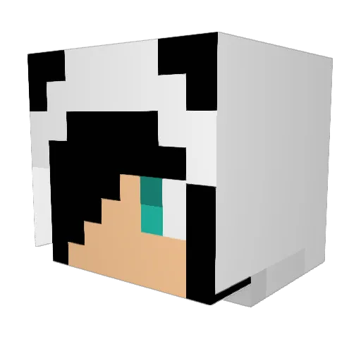Swagghd Minecraft avatar head, 3D render