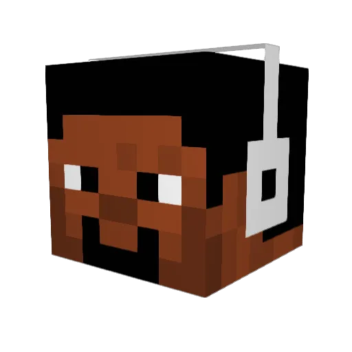 SwaggotRandy Minecraft avatar head, 3D render