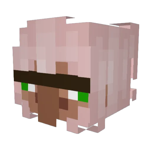 Swaggy888 Minecraft avatar head, 3D render