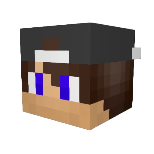 SwaggyBanane Minecraft avatar head, 3D render