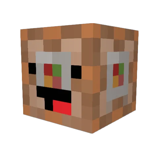 Swaglicios Minecraft avatar head, 3D render