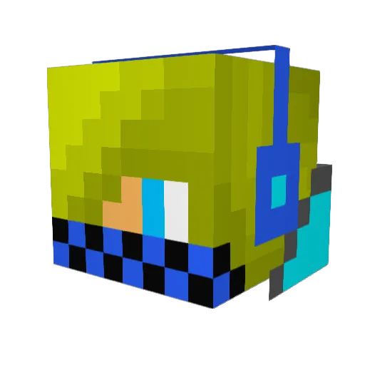Swagmaster2235 Minecraft avatar head, 3D render