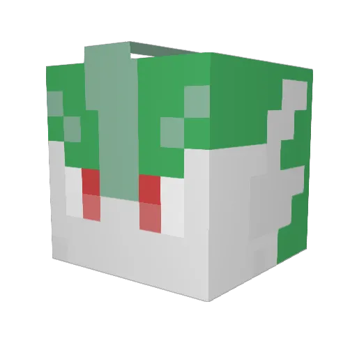 Swagneticpulse Minecraft avatar head, 3D render