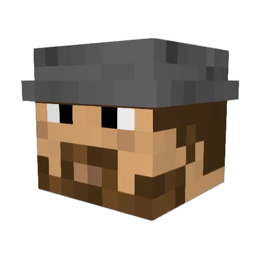 Swagnetta Minecraft avatar head, 3D render