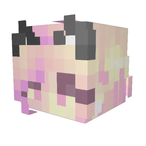 Swagolion Minecraft avatar head, 3D render