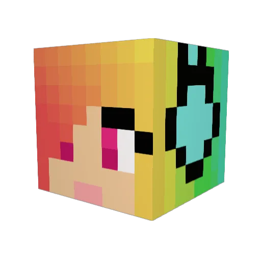 SwagsForFags Minecraft avatar head, 3D render