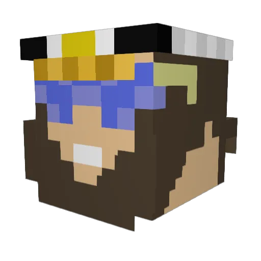 SwagsireFTW Minecraft avatar head, 3D render