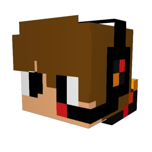 SwagyDJ Minecraft avatar head, 3D render