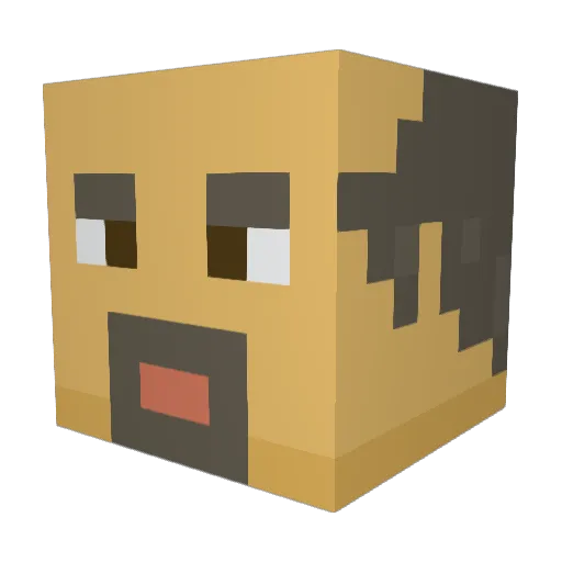 SwagyGummy Minecraft avatar head, 3D render