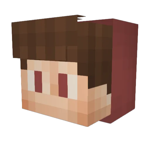 SwagyTracks_ Minecraft avatar head, 3D render