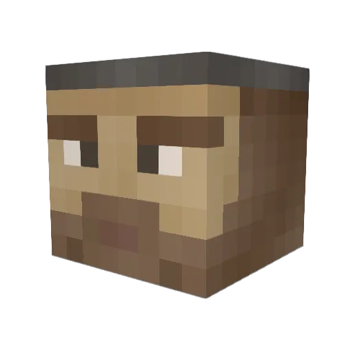 SwampApple Minecraft avatar head, 3D render