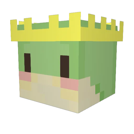 SwampRee Minecraft avatar head, 3D render
