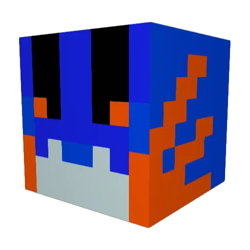 Swampertkips Minecraft avatar head, 3D render