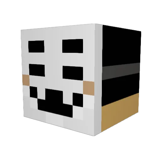 Swampmint Minecraft avatar head, 3D render