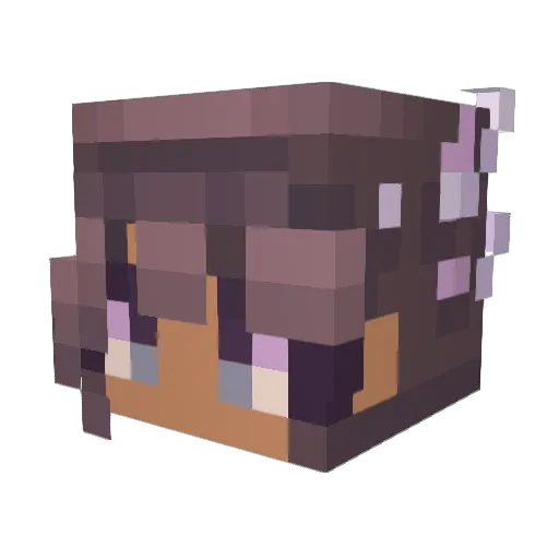 Swampqueen05 Minecraft avatar head, 3D render