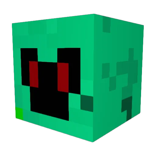 SwampyPro Minecraft avatar head, 3D render