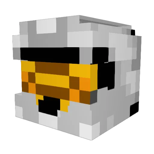 SwamyOfficial Minecraft avatar head, 3D render