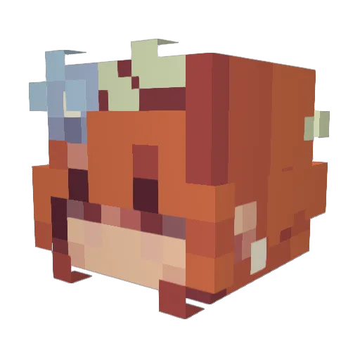Swanchik Minecraft avatar head, 3D render
