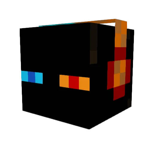 Swanyk Minecraft avatar head, 3D render