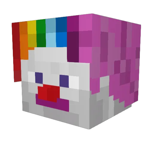 Swapps Minecraft avatar head, 3D render