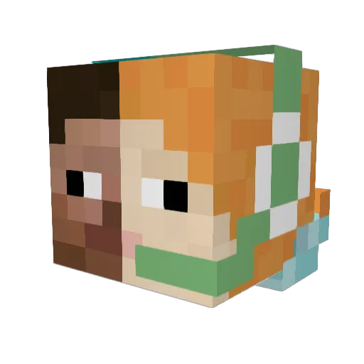 Swarf Minecraft avatar head, 3D render
