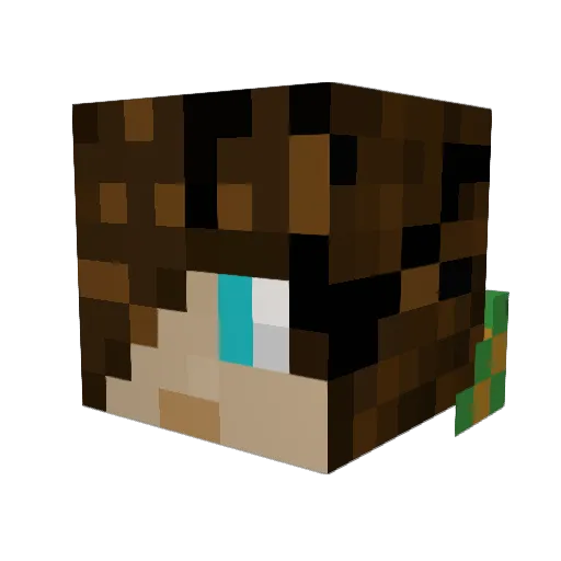 SwarmGoat Minecraft avatar head, 3D render