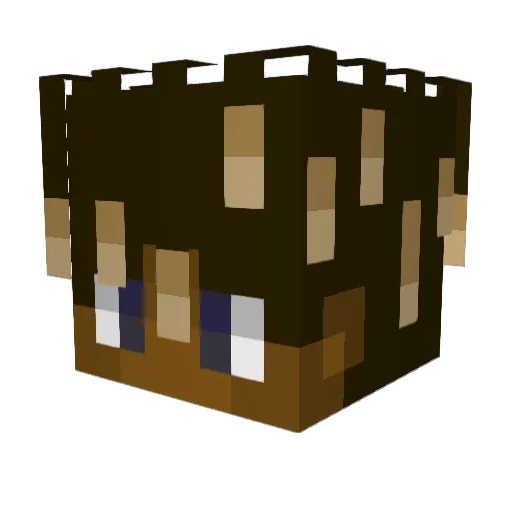 Swarmzygg Minecraft avatar head, 3D render