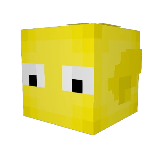 Swartsy07 Minecraft avatar head, 3D render