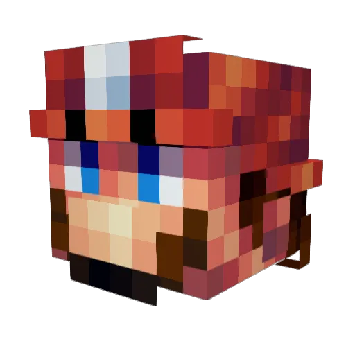 Swartz123 Minecraft avatar head, 3D render