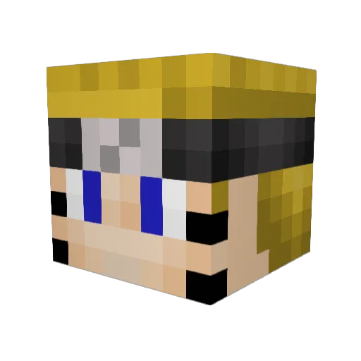 Swat1257 Minecraft avatar head, 3D render