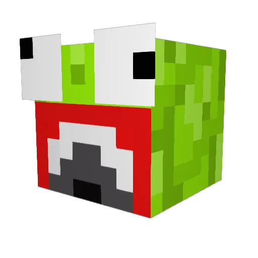 Swateam Minecraft avatar head, 3D render
