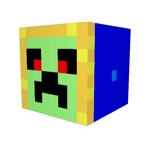 Swatmop Minecraft avatar head, 3D render