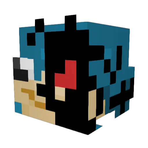 Swatypet Minecraft avatar head, 3D render