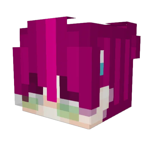 Swaxg Minecraft avatar head, 3D render