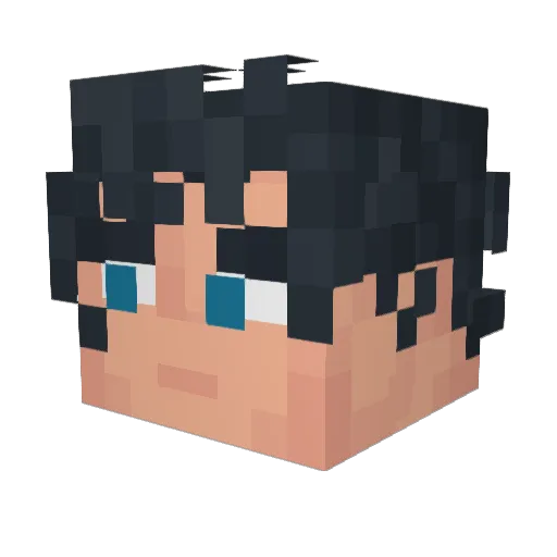 SwayOb Minecraft avatar head, 3D render