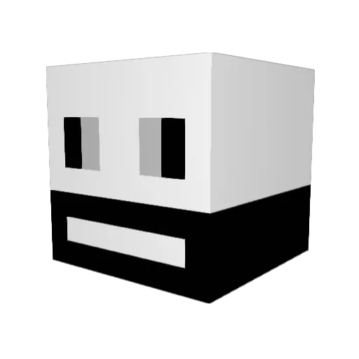 Swaydaa Minecraft avatar head, 3D render