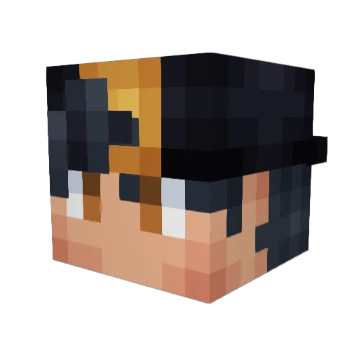 SwayingEpic Minecraft avatar head, 3D render