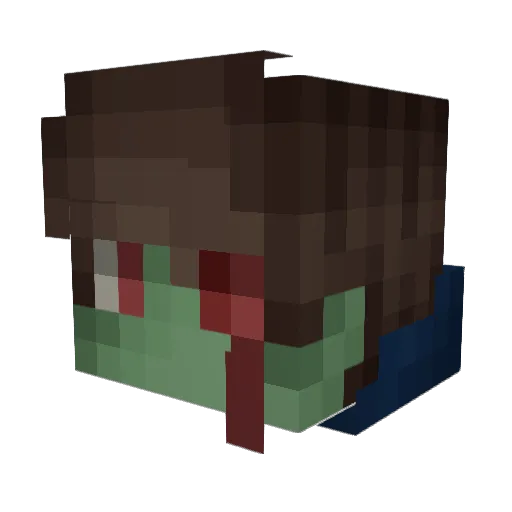 SwayleYT Minecraft avatar head, 3D render