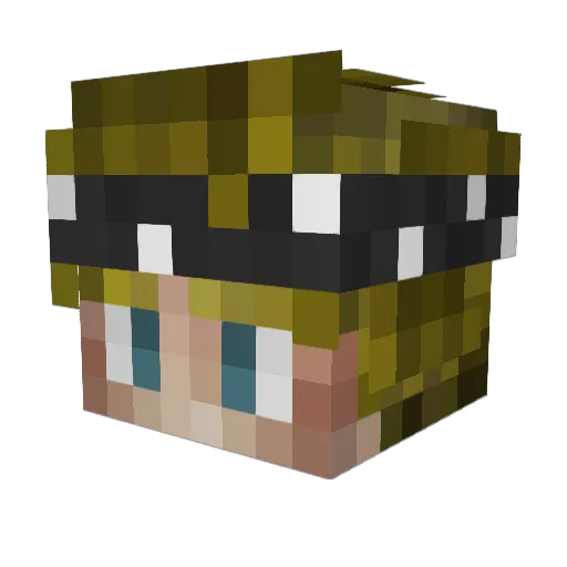 Swayne_ Minecraft avatar head, 3D render