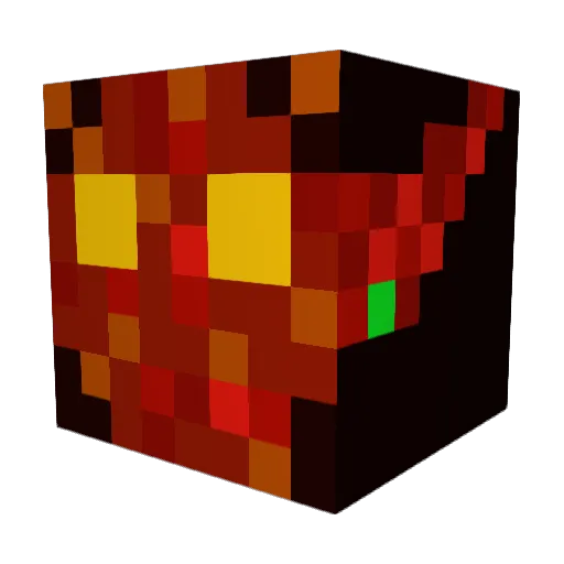 Swayvee Minecraft avatar head, 3D render