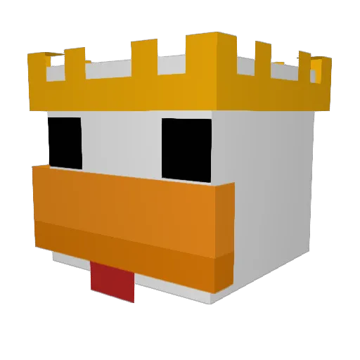 Swayyducks12 Minecraft avatar head, 3D render